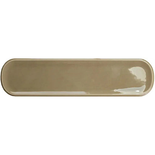 WOW - Aquarelle Collection - Aquarelle O - 3" x 12" - Ceramic Tile - Glossy - Olive