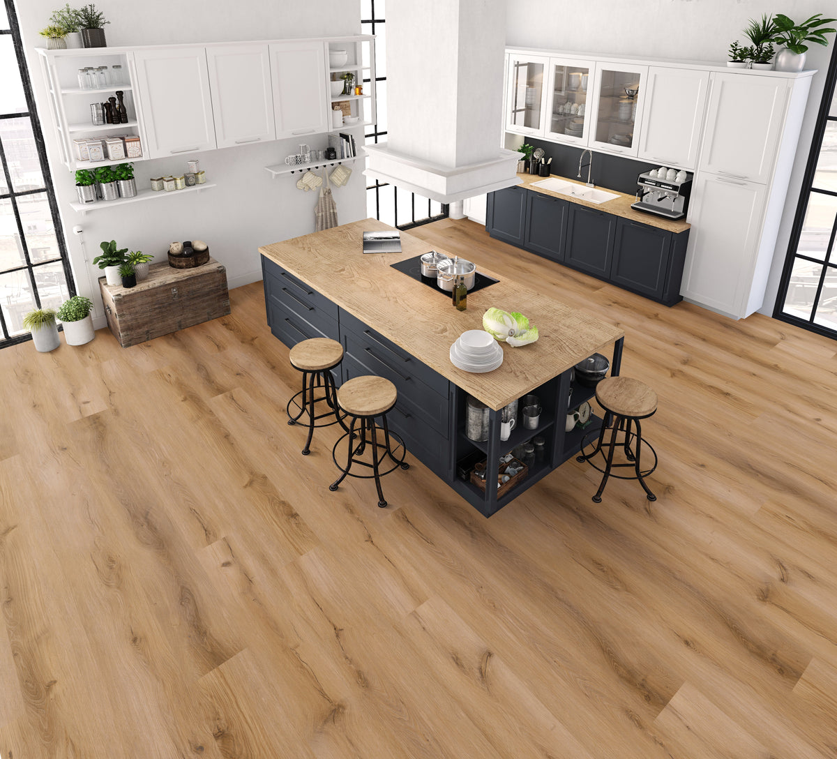 Floors 2000 - Yukon Collection 9 in. x 72 in. Luxury Vinyl - Natural Honey floor installation