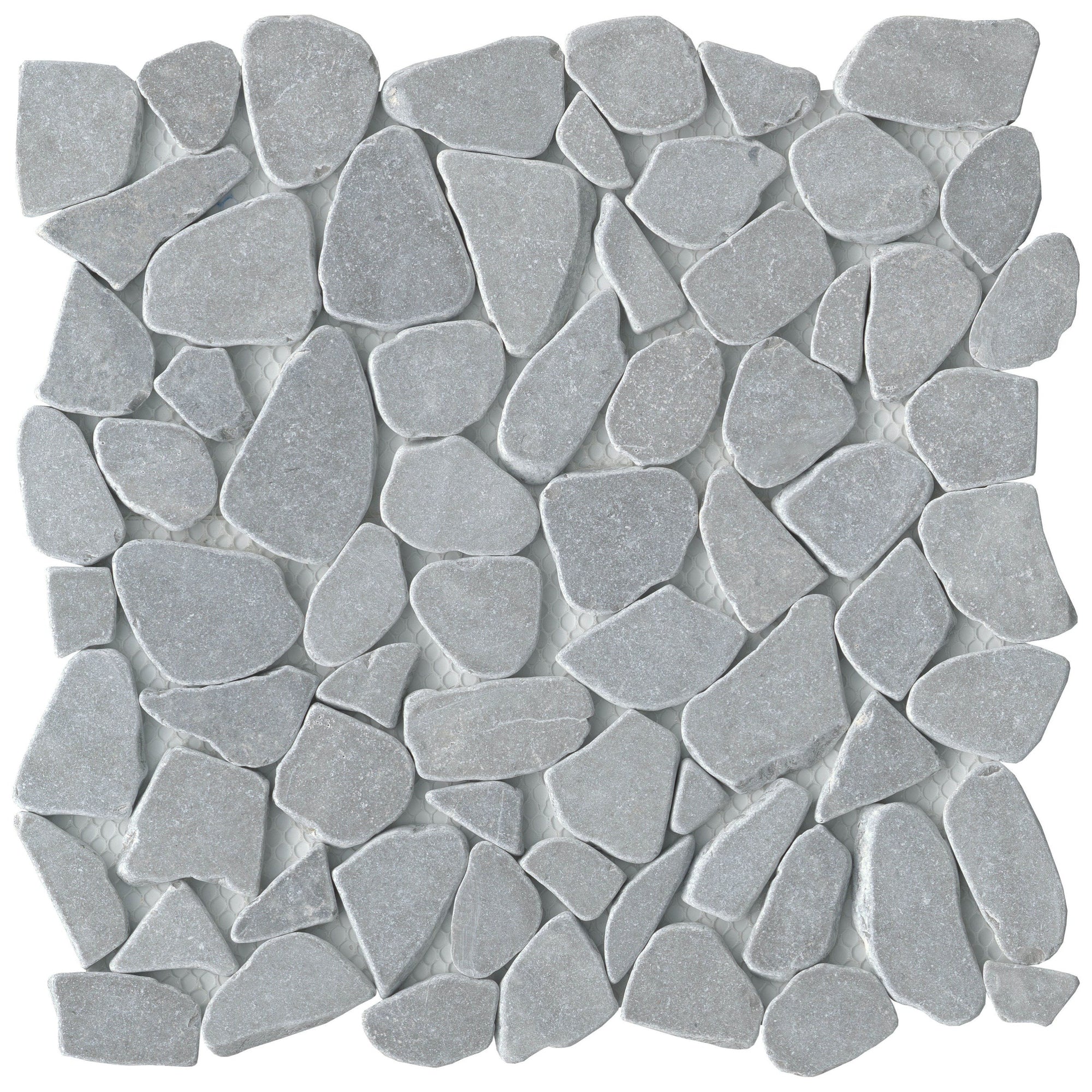 Emser Tile - Cultura 12" x 12" Pebbles Mosaic - Silver