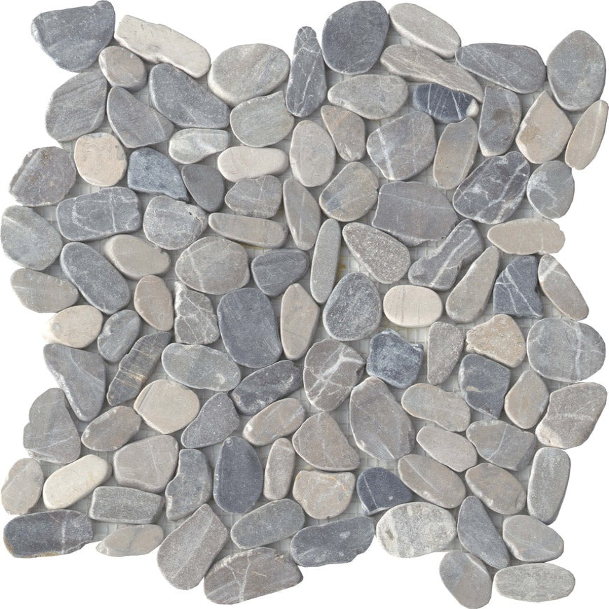 Emser Tile - Opuscar - Stone Pebble Mosaic - Dark