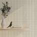 WOW - Sweet Bars 5 in. x 5 in. Glossy Porcelain Mosaic - White wall installation