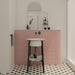 WOW - Sweet Bars 5 in. x 10 in. Matte Ceramic Mosaic - Blush wall installation