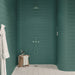 WOW - Sweet Bars 5 in. x 10 in. Matte Ceramic Mosaic - Teal wall installation