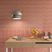 WOW - Sweet Bars 5 in. x 10 in. Glossy Ceramic Mosaic - Coral wall installation