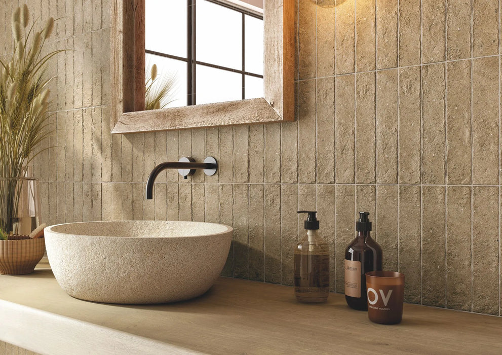 MTD - Arlington Collection - 2 in. x 9.85 in. Porcelain Wall Tile - Avellana Installed