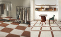 Unicom Starker - Marmorea Collection - 3 in. x 3 in. Tile - Biancone floor installation