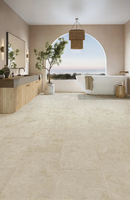 Mannington - Adura Apex - Rapolano 18 in. x 36 in. WPC Luxury Tile - Stone Room Scene