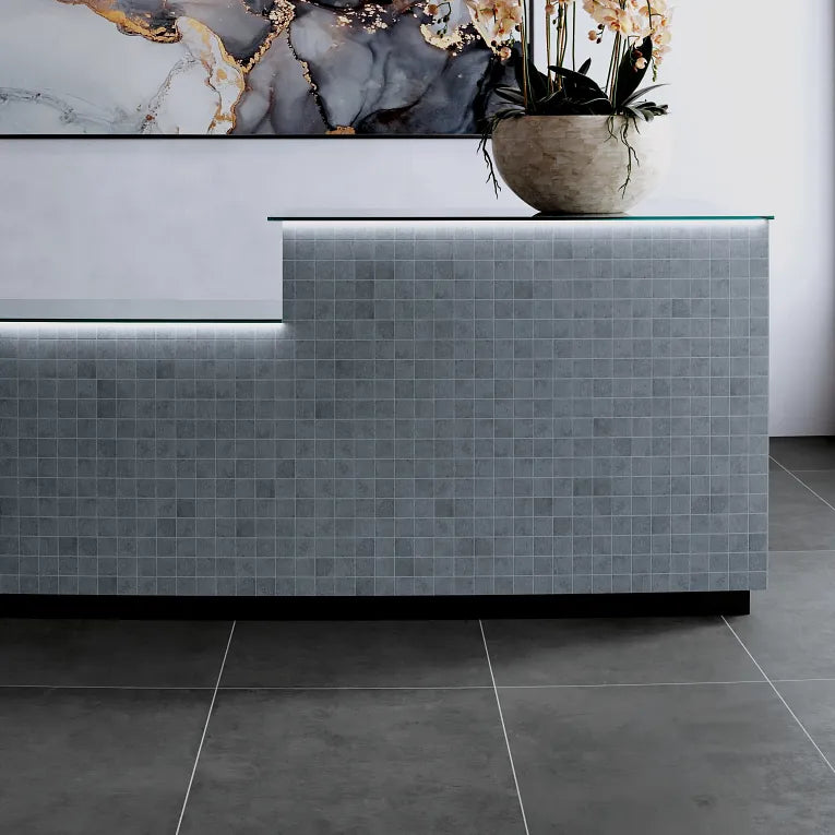 Arizona Tile - Cove 12x24 Porcelain Tile - Coal Installed