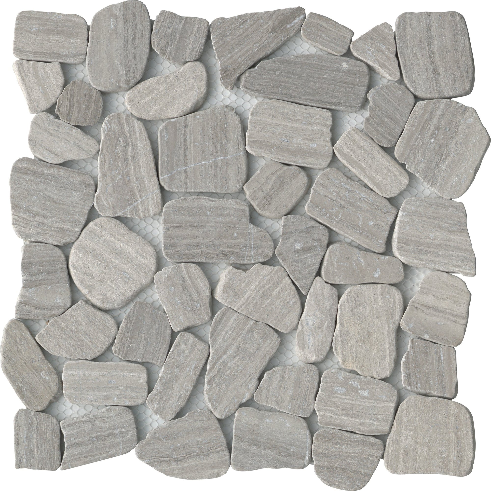 Emser Tile - Cultura 12" x 12" Pebbles Mosaic - Gray