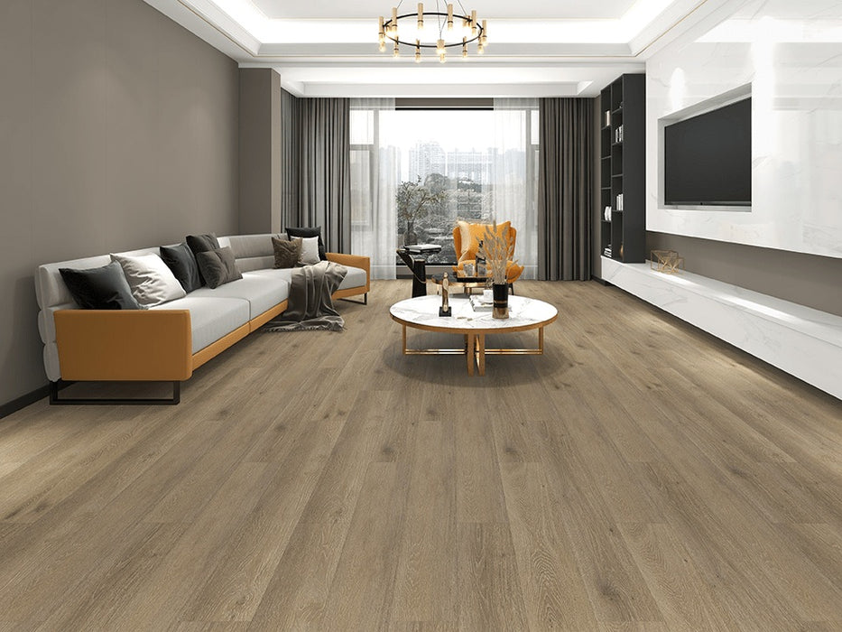 Tesoro - OakSong - 7 in. x 48 in. Luxury Engineered Planks - Barnwood floor installation