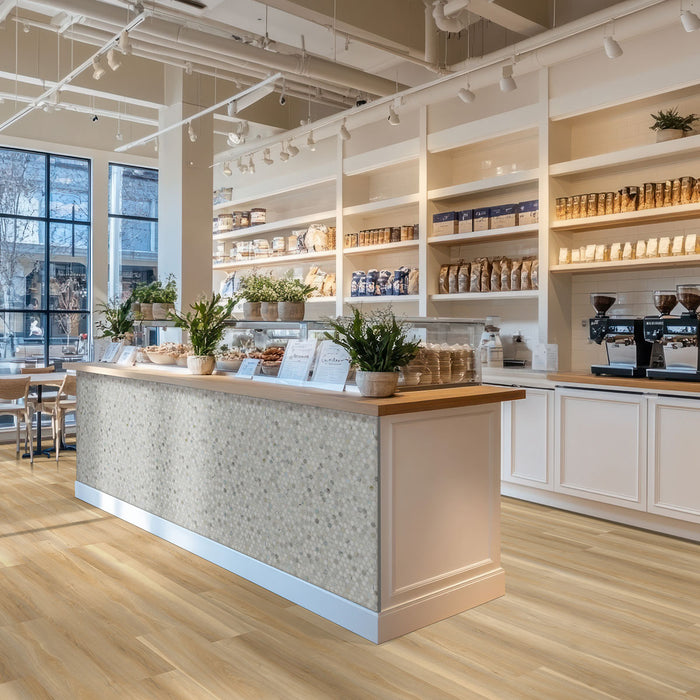 MSI - Nove Reserve Luxury Vinyl Plank - Bayhill Blonde floor installation