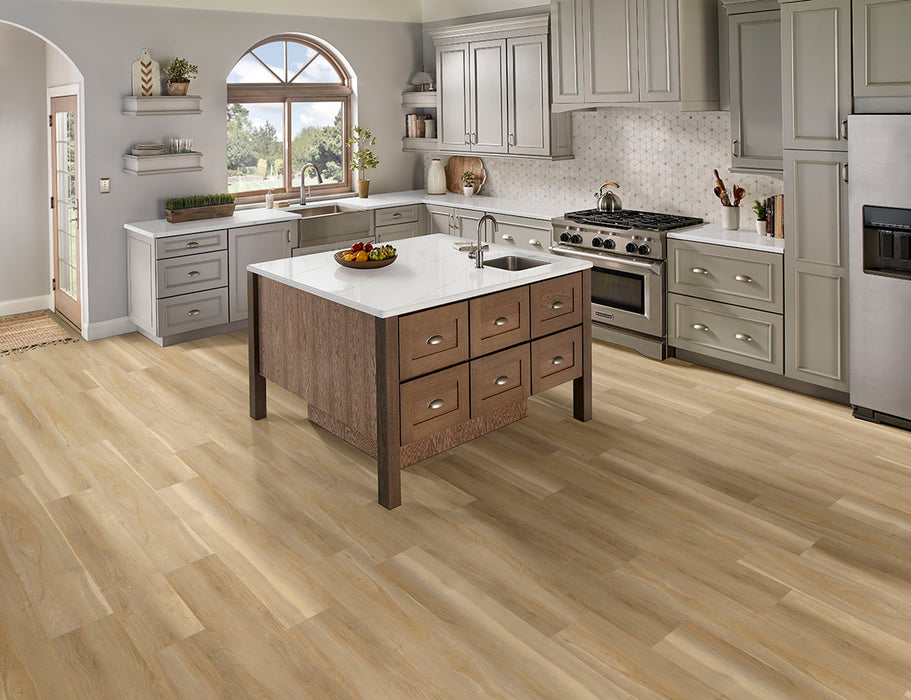 MSI - Nove Reserve Luxury Vinyl Plank - Bayhill Blonde floor installation