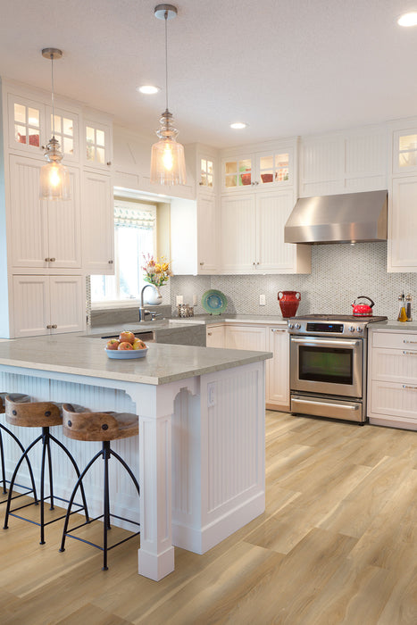 MSI - Nove Reserve Luxury Vinyl Plank - Bayhill Blonde floor installation