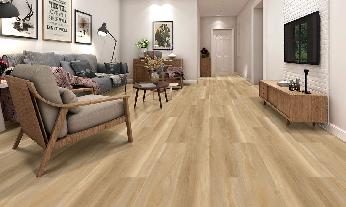 MSI - Nove Plus Luxury Vinyl Plank - Bayhill Blonde floor installation