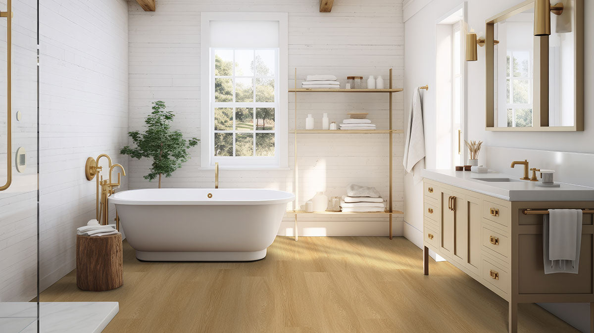 MSI - Nove Luxury Vinyl Plank - Bayside Buff floor installation