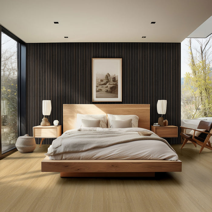 MSI - Laurel Reserve Luxury Vinyl Plank - Bayside Buff Bedroom Install