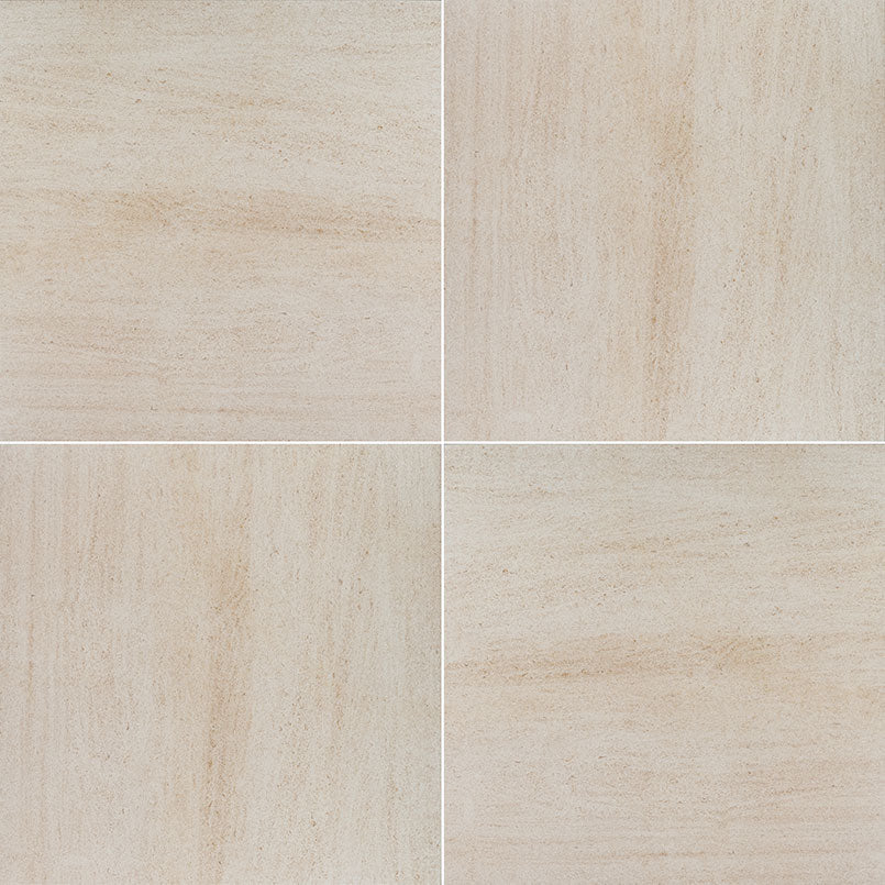 MSI - Livingstyle Travertino - 24 in. x 24 in. - Porcelain Tile - Beige - Matte