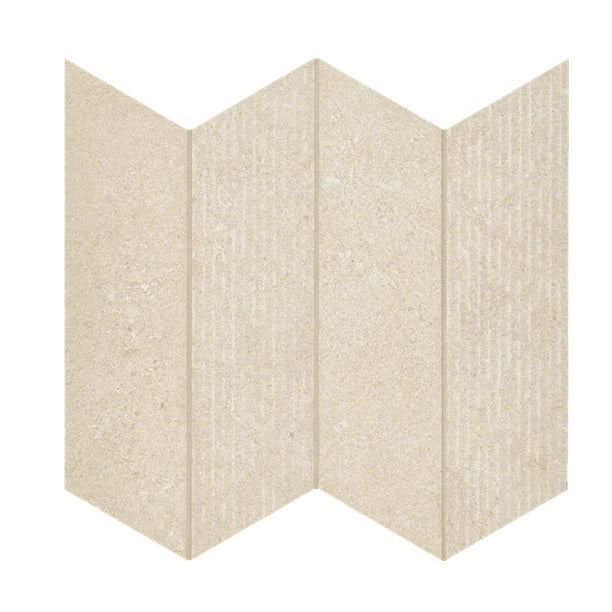 Arizona Tile - Intense Chevron Porcelain Mosaic - Beige