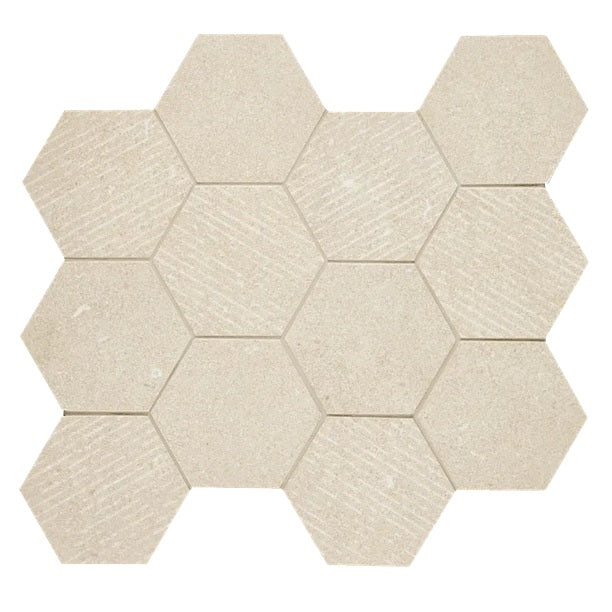 Arizona Tile - Intense 4" Hex Porcelain Mosaic - Beige