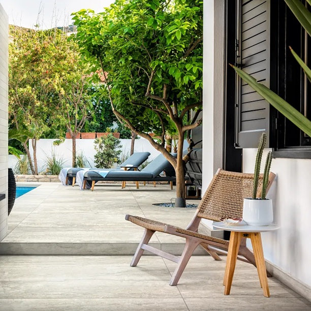 Arizona Tile - Invictus Vein Cut Series - 24" x 48" R11 Anti Slip Porcelain Tile - Beige floor installation