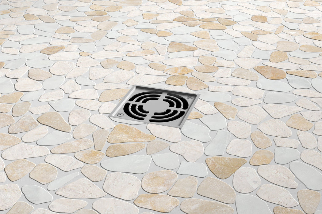Emser Tile - Cultura 12" x 12" Pebbles Mosaic - Summer Installe