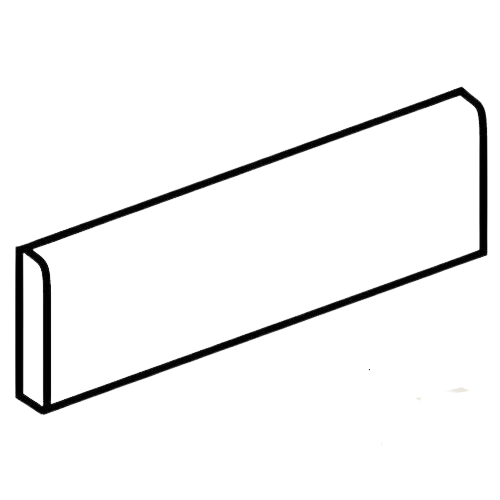 Tesoro - Evolution Series 3" x 24" Porcelain Bullnose Tile Trim - Titanium