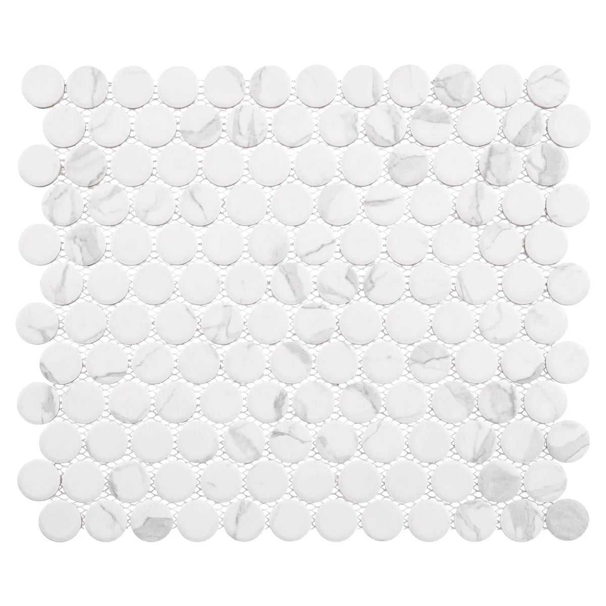 Bellagio - Belworth Collection Porcelain Penny Round Mosaic - Murbo