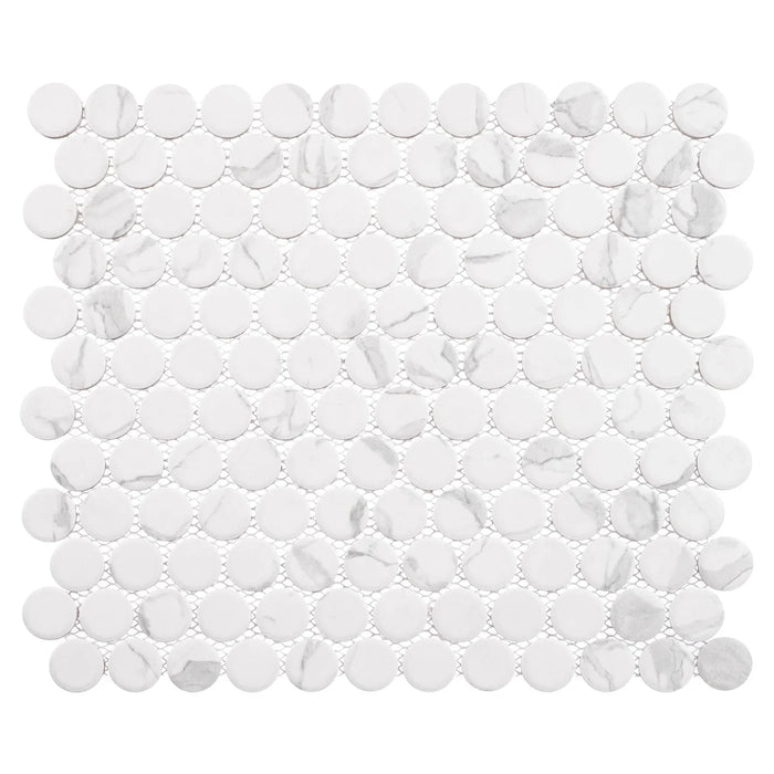 Bellagio - Belworth Collection Porcelain Penny Round Mosaic - Murbo