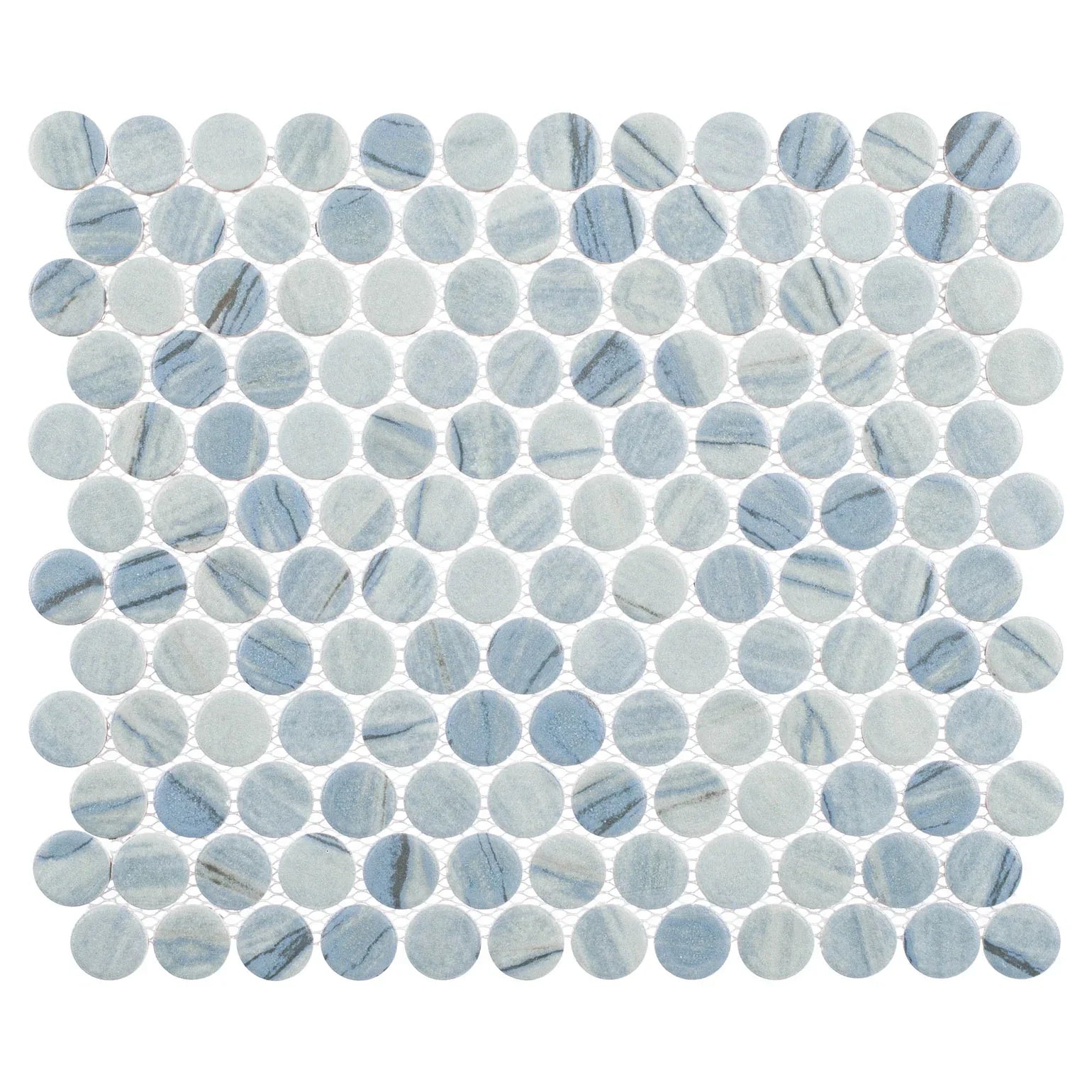 Bellagio - Belworth Collection Porcelain Penny Round Mosaic - Celian ...