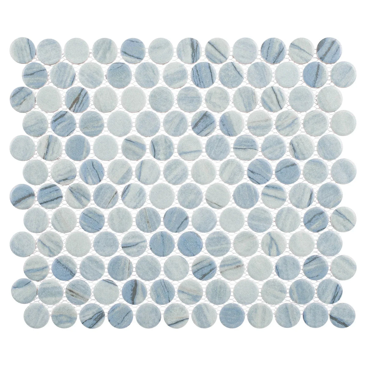 Bellagio - Belworth Collection Porcelain Penny Round Mosaic - Celian