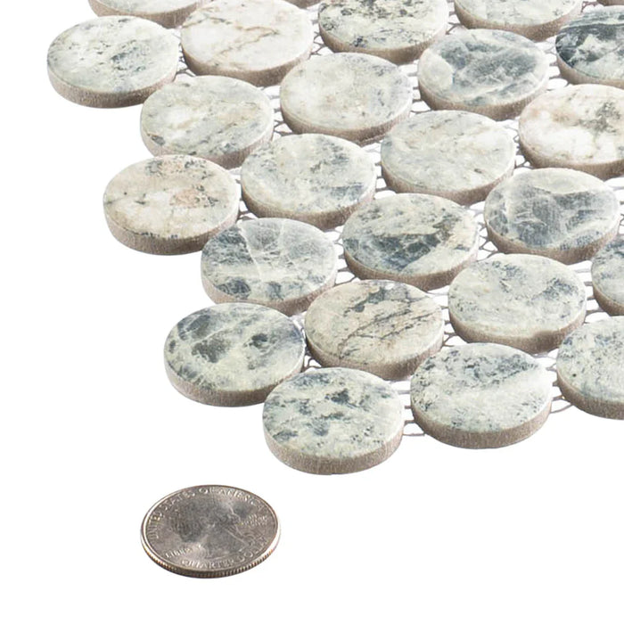 Bellagio - Belworth Collection Porcelain Penny Round Mosaic - Janesse