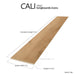 CALI Floors - Longboard Icons Collection - 9 in. x 72 in. WPC Flooring - Aerial Oak Plank View