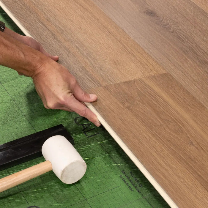 CALI Floors - Longboard Icons Collection - 9 in. x 72 in. WPC Flooring - Beacons Bark Install