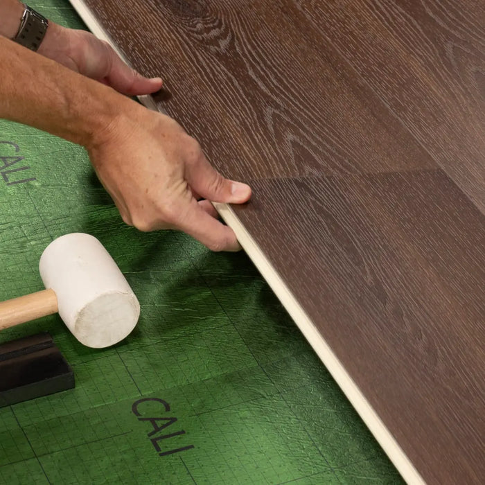 CALI Floors - Longboard Icons Collection - 9 in. x 72 in. WPC Flooring - Cayucos Cave Install