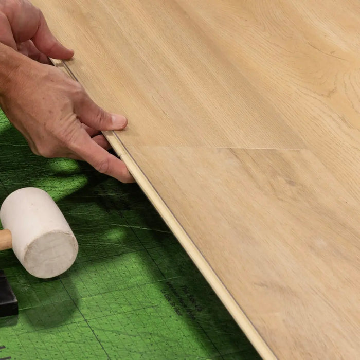 CALI Floors - Longboard Icons Collection - 9 in. x 72 in. WPC Flooring - Sea Breeze Oak Install