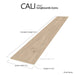 CALI Floors - Longboard Icons Collection - 9 in. x 72 in. WPC Flooring - Silver Spray Plank View