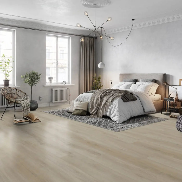 CALI Floors - Longboards® Collection - 9 in. x 70 in. SPC Flooring - Coastline Cliff Room Scene 2