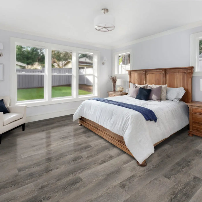 CALI Floors - Longboards® Collection - 9 in. x 70 in. SPC Flooring - Oceanic Oak Room Scene