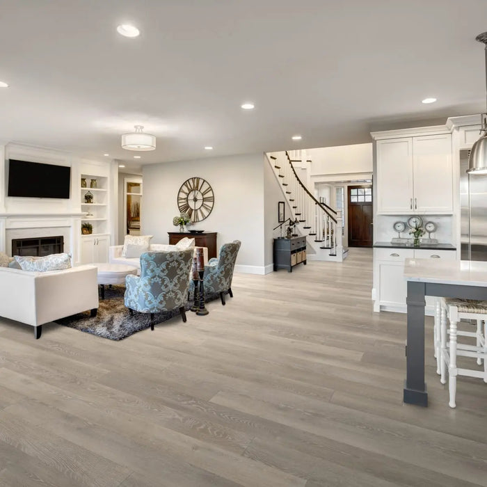 CALI Floors - Longboards® Collection - 9 in. x 70 in. SPC Flooring - Whitewater Oak Room Scene