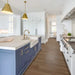CALI Floors - Mavericks Collection - 9.5 in. x 86.5 in. Laminate Flooring - Mocha Del Mar Kitchen Install