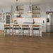 CALI Floors - Mavericks Collection - 9.5 in. x 86.5 in. Laminate Flooring - Mocha Del Mar Room Scene