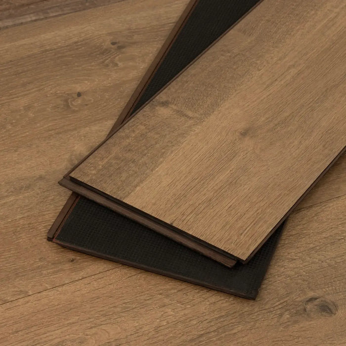 CALI Floors - Mavericks Collection - 9.5 in. x 86.5 in. Laminate Flooring - Mocha Del Mar