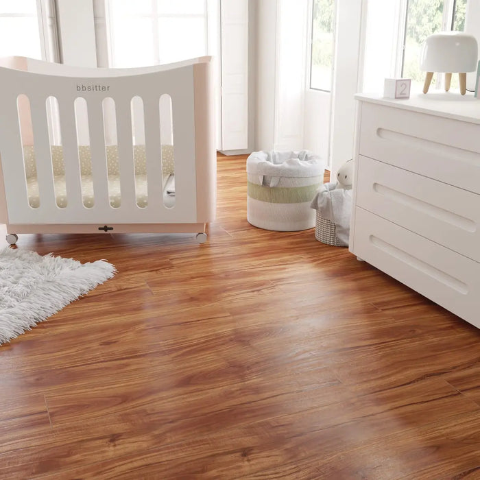 CALI Floors - Windansea Collection - 7.25 in. x 48 in. SPC Flooring - Classic Acacia Room Scene