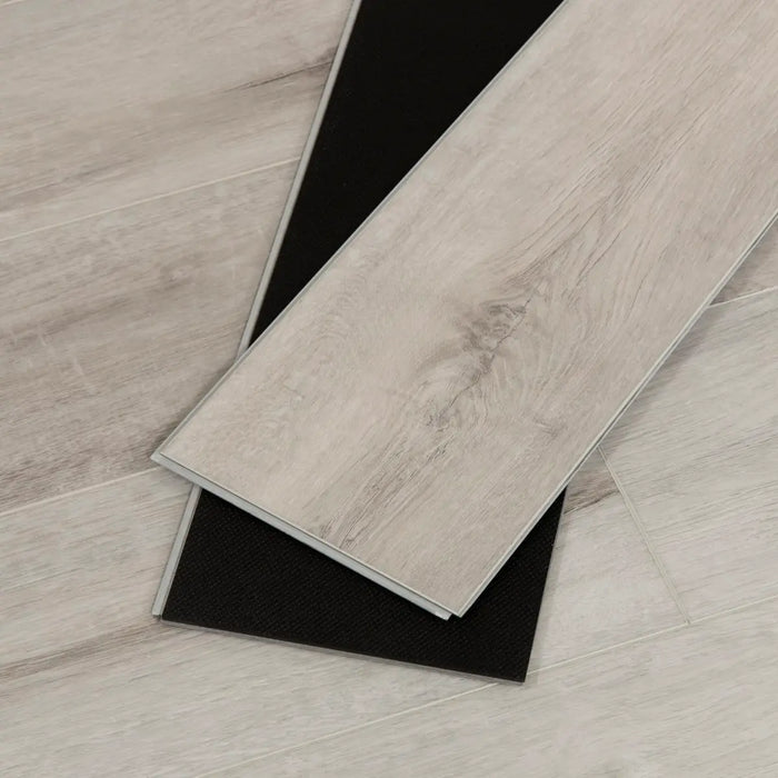 CALI Floors - Windansea Collection - 7.25 in. x 48 in. SPC Flooring - White Aspen