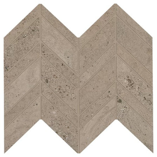 Marazzi - Modern Formation Porcelain Chevron Mosaic - Canyon Taupe