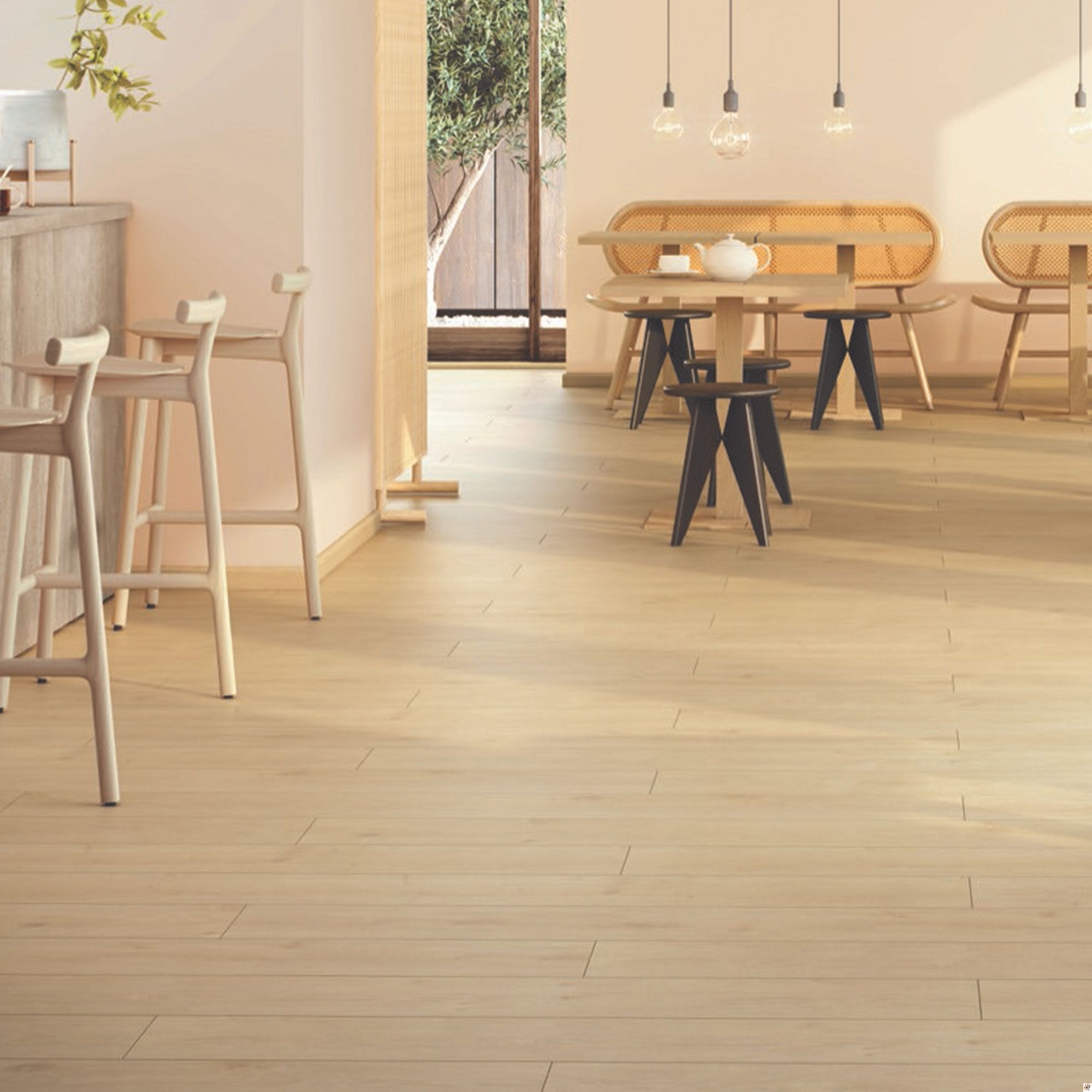 Ribadao - Stravaganza Collection 10 in. x 70 in. Vinyl Plank - Capri floor installation