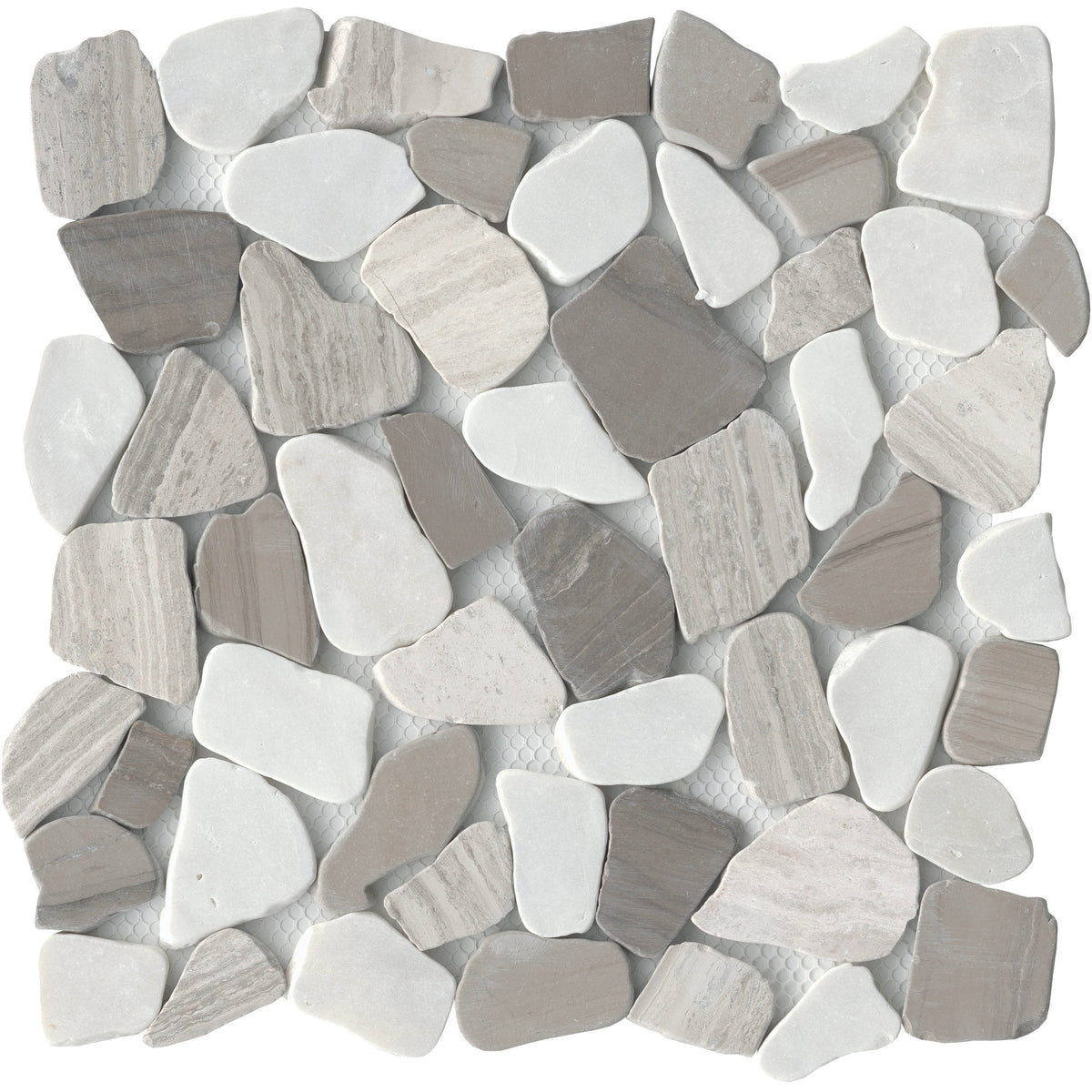 Emser Tile - Cultura 12&quot; x 12&quot; Pebbles Mosaic - Winter