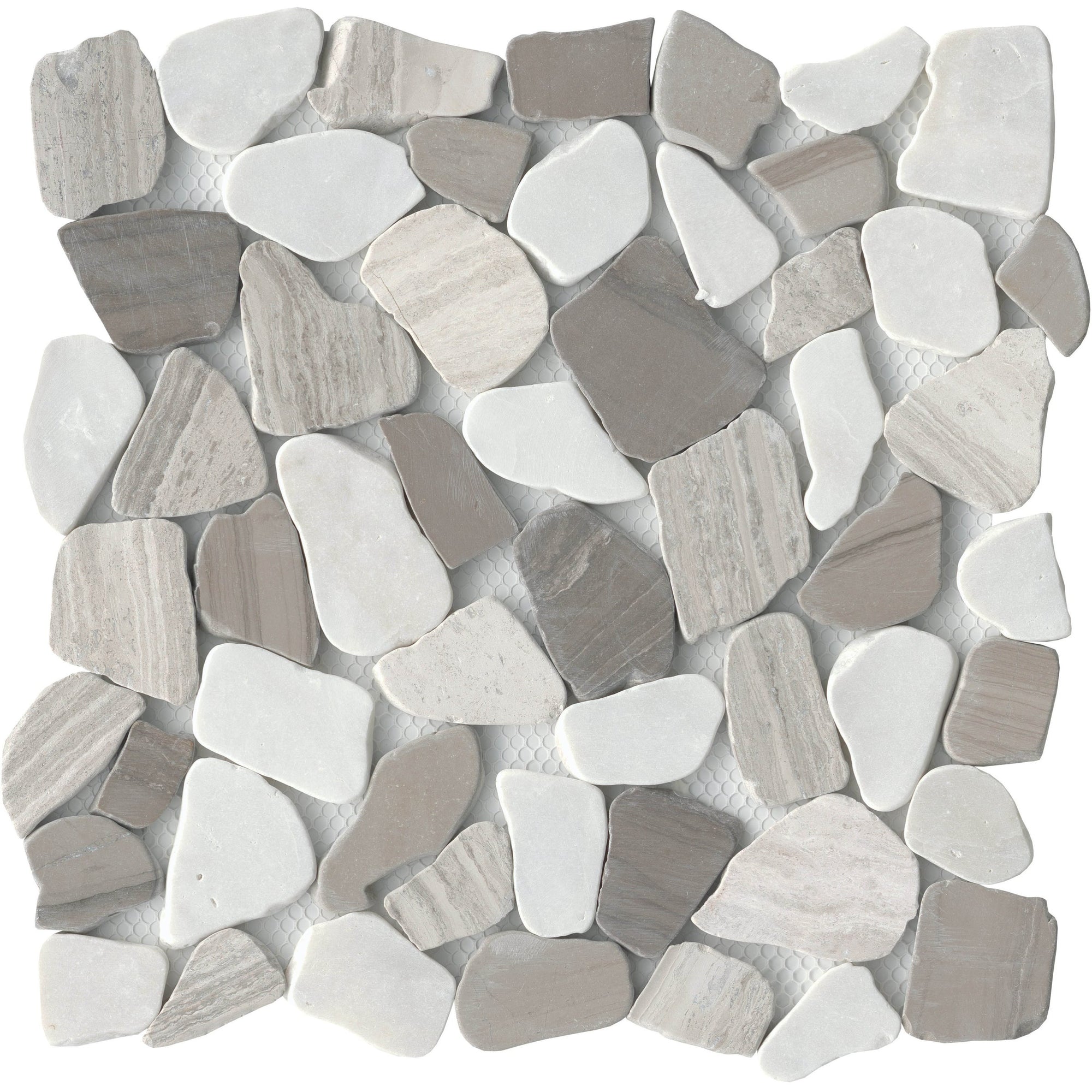 Emser Tile - Cultura 12" x 12" Pebbles Mosaic - Winter