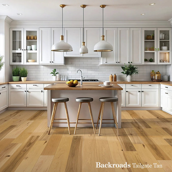Chesapeake Flooring - Backroads Collection - Engineered Hardwood - Tailgate Tan Room Scene