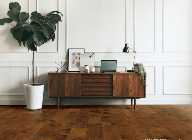 Chesapeake Flooring - Countryside Collection - Engineered Hardwood - Antique Brown Room Scene